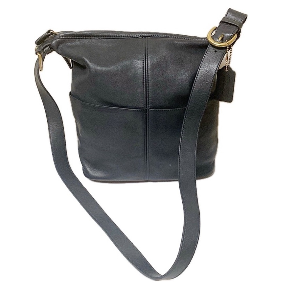 Coach Rivington 4141 Soho Bucket Bag Navy Leather Vintage Shoulder Bag